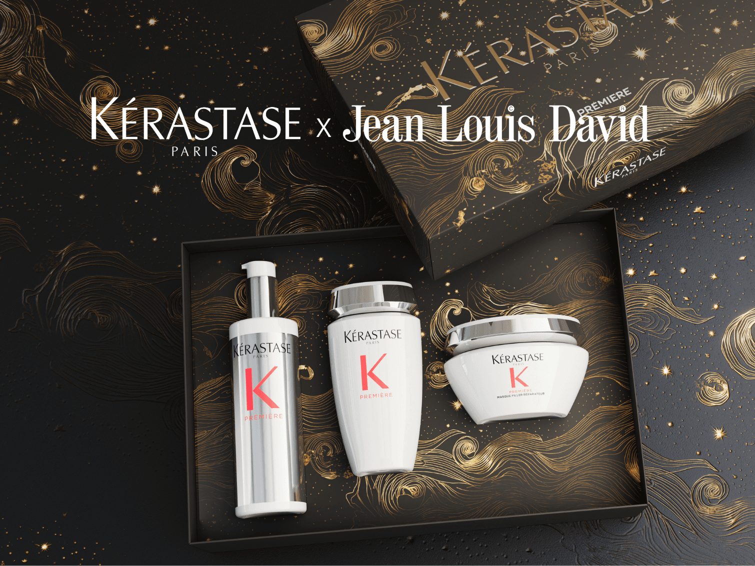 Coffret de noel Kerastase x Jean Louis David