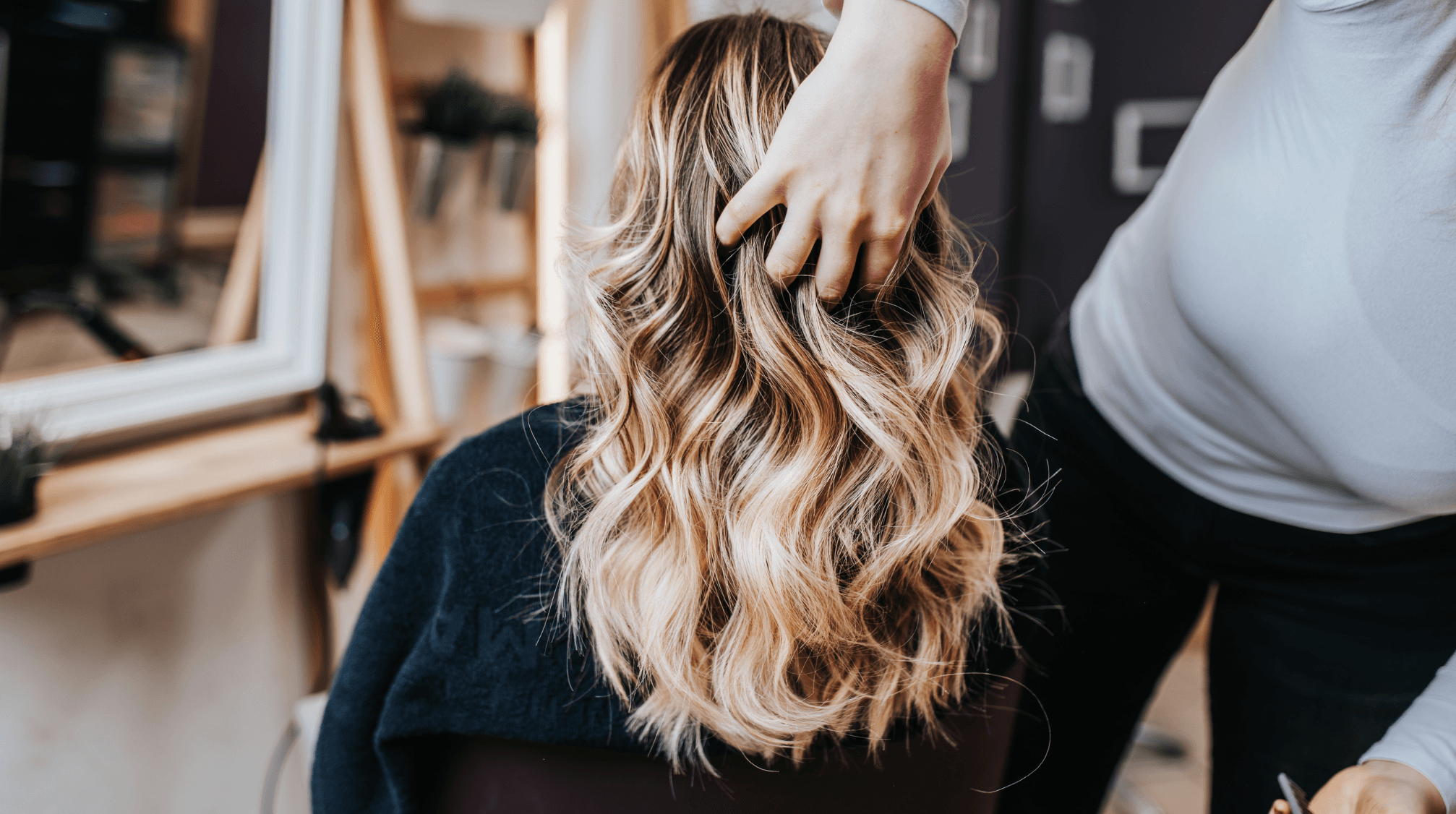 cheveux avec balayage