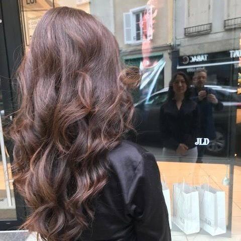 #BALAYAGE #CONTRAST #COLORATION BRUNE #BOUCLES #GHD #MAKEADIFFERENCE